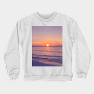 Orange Sunset Purple Sky Photo Crewneck Sweatshirt